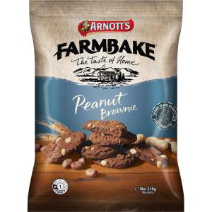 Arnotts Farmbake Cookies Peanut Brownies 310g Free Shipping New Styles