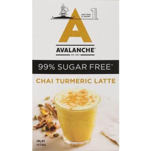 Avalanche 99% Sugar Free Chai Turmeric Latte 200g Clearance 2025