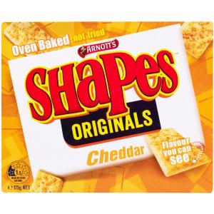 Arnotts Shapes Crackers Cheddar 175g Buy Cheap Deals