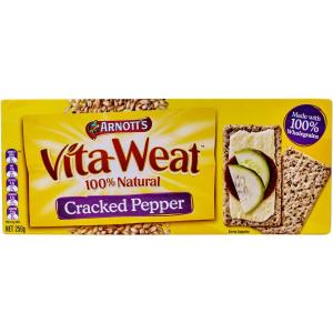 Arnotts Vita Weat Crispbread Cracked Pepper 250g Extremely For Sale