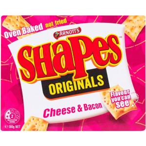 Arnotts Shapes Crackers Ch & Bacon 175g Sale Top Quality