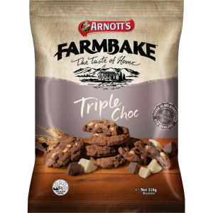 Arnotts Farmbake Cookies Triple Chocolate 310g Looking For