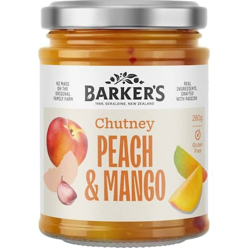 Barkers Peach & Mango Chutney 260g Clearance Cheapest Pice