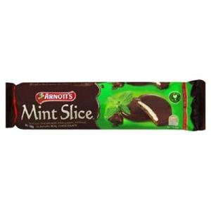 Arnotts Slice Chocolate Biscuits Mint pkt 200g Sale Low Pice Fee Shipping