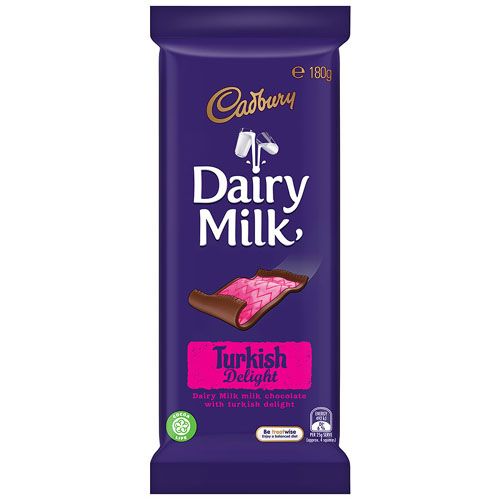 Cadbury Chocolate Block Turkish Delight 180g Discount Fashion Style