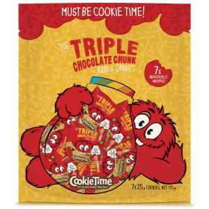 Cookie Time Rookie Cookies 7pk Triple Chocolate Free Shipping Sale Online