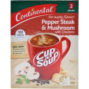 Continental Cup A Soup Steak & Mushroom with Croutons Eastbay Cheap Online