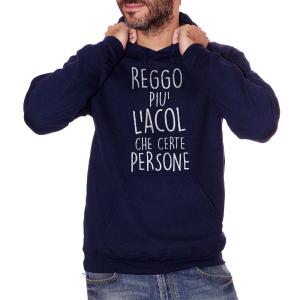 Felpa cappuccio CUC - reggo pi l'alcool che certe persone - felpa idea regalo divertente  #ChooseurColor 2025 New Sale Online