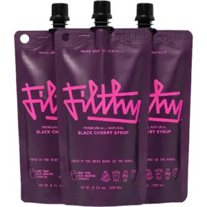 Filthy Foods Black Cherry Syrup Pouches (3 Pack) Buy Cheap Explore