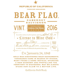 Bear Flag Sonoma County Cabernet Sauvignon 750ml Cheap Sale Inexpensive