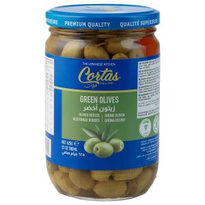 Cortas - Green Olives Whole 625g (Case of 12) Cheap Sale 100% Original