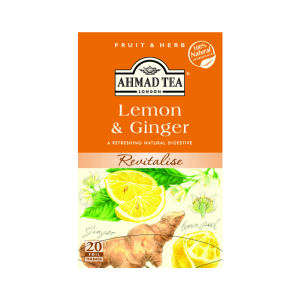 Ahmad Tea - Lemon and Ginger 20tb (Case of 6) Sale Top Quality