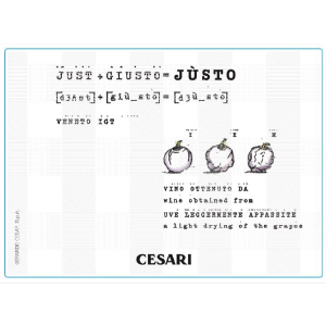 Cesari Justo Veneto Corvina-Merlot 750ml New Online