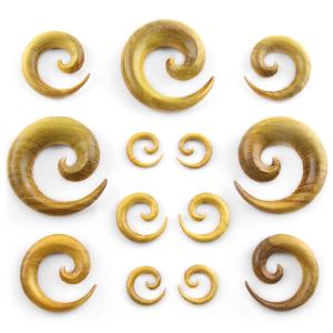 Jackfruit Wooden Spirals Cheap Sale Exclusive