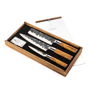 Olive Forged 3-Delig Messenset Free Shipping Limited Edition