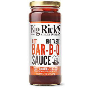 Big Rick's Hot BBQ Sauce 20oz Cheap Sale 100% Original
