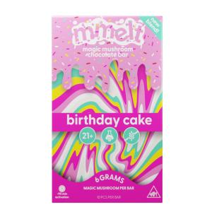 Mmelt Magic Mushroom Birthday Cake Chocolate Bar - 6g Largest Supplier