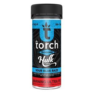 Torch Hulk Sour Blue Razz Gummies - 15000mg Many Kinds Of Cheap Online