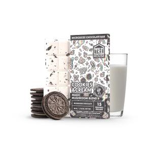 Tre House Magic Mushroom Cookies and Cream Chocolate Bar Buy Cheap 2025 Newest