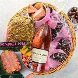 Pinkglow Pineapple Ros Gift Basket Marketable Cheap Pice