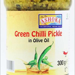 Ashoka Green Chilli Pickle in Olive Oil With Paypal For Sale