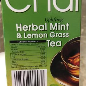 Chai Express Herbal Mint and Lemon Grass Tea Free Shipping Online