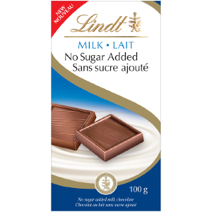 Lindt - No Sugar Added Milk Chocolate Bar -100g Where To Buy Low Pice
