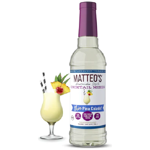 Matteo's - Sugar Free Cocktail Syrup - Pina Colada - 750mL 100% Original