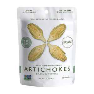 Poshi Veggie Snacks - Artichoke with Basil & Thyme - 45g Outlet Manchester