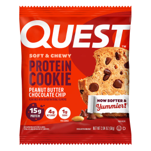 Quest - Soft & Chewy Protein Cookie - Peanut Butter Chocolate Chip - 1 Cookie Perfect