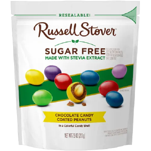 Russell Stover - Sugar Free Chocolate Candy Coated Peanuts 7.5 oz Sale Amazing Pice