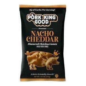 Pork King Good - Fried Pork Rinds - Nacho Cheddar - 1.75 oz bag Best