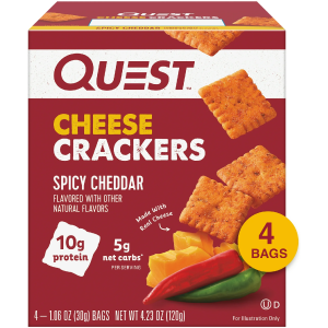 Quest Cheese Crackers - Spicy Cheddar **Box of 4** Clearance Order