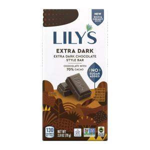 Lily's - Dark Chocolate Bar - Extra Dark 70% - 79 g Free Shipping Online