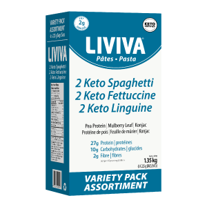 Liviva - Low Carb Keto Pasta - Variety Value Pack of 6 With Credit Card Online
