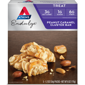 Atkins Endulge Bars - Peanut Caramel Cluster - 5 Bars Collections For Sale