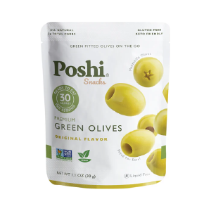 Poshi Veggie Snacks - Original Green Olives - 30g Deals Cheap Pice
