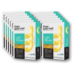 Fiber Gourmet - High Fiber Light Pasta - Elbows ** Case of 12 ** (8 oz per box) Stockist Online