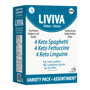 Liviva - Low Carb Keto Pasta - Variety Value Pack of 12 Sale Best
