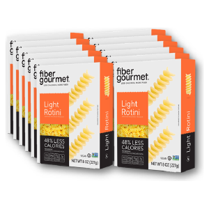 Fiber Gourmet - High Fiber Light Pasta - Rotini ** Case of 12 ** (8 oz per box) Professional