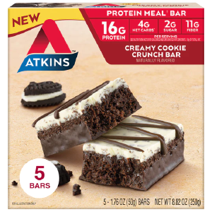 Atkins - Meal Bars - Creamy Cookie Crunch - 5 Bars Buy Cheap Shop