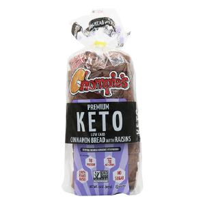 Chompies - Low Carb High Protein Bread - Cinnamon with Raisins - 16 oz bag Discount Best Pices