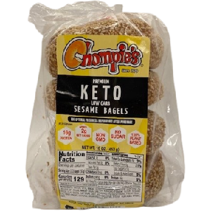 Chompies - Low Carb High Protein Bagels - Sesame - 16 oz bag Online Online Original