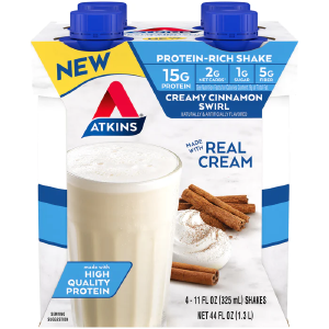 Atkins Shakes - Creamy Cinnamon Swirl - 4 Pk Best Wholesale For Sale