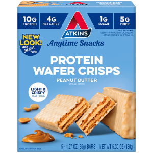 Atkins - Protein Wafer Crisp - Peanut Butter - 5 Bars Best Seller Cheap Pice