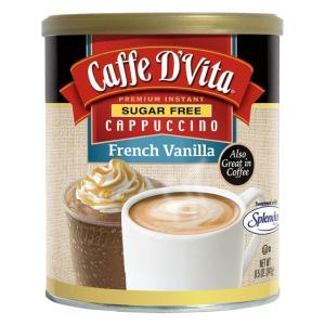 Caffe DVita Sugar Free Premium Instant Cappuccino - French Vanilla - 8.5 oz Can Recommend