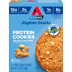 Atkins - Protein Cookies - Peanut Butter - 4 Cookies Sale Pre Order