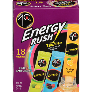 4C Energy Rush Drink Mix - Variety - 18 Packets Manchester