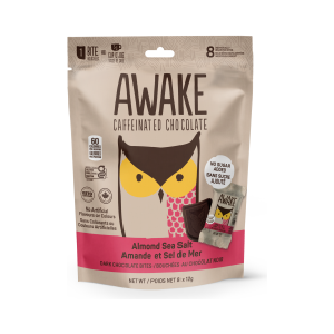 Awake Chocolate - No Sugar Added Almond Sea Salt Dark Chocolate Bites - 8x12g Clearance Recommend