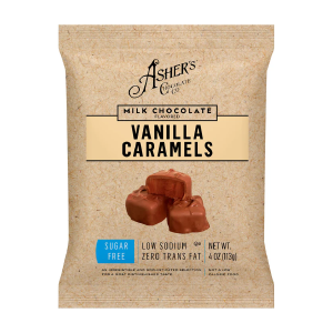 Asher's Chocolate - Sugar Free Candy - Milk Chocolate Vanilla Caramels - 4oz Cheap View